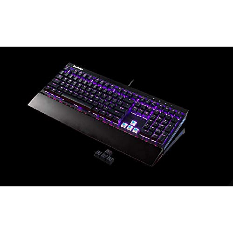 Cosmic Byte CB-GK-11 Black Eye Wired Aluminium Mechanical Keyboard, Real RBG Backlit with Effects Brown Switch