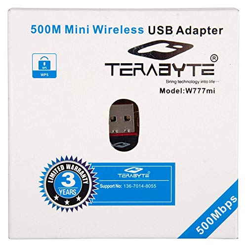 Terabyte 500Mbps Mini Wireless Wi-Fi Dongle/Adapter (Black) Terabyte 500Mbps Mini Wireless Wi-Fi Dongle/Adapter (Black)