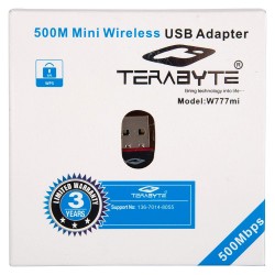Terabyte 500Mbps Mini Wireless Wi-Fi Dongle/Adapter (Black)