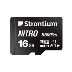 Strontium Nitro 16GB Micro SDHC Memory Card 85MB/s UHS-I U1 Class 10 High Speed for Smartphones 