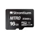 Strontium Nitro 32GB Micro SDHC Memory Card 85MB/s UHS-I U1 Class 10 High Speed (SRN32GTFU1QR)
