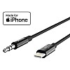 Belkin 3.5 mm Audio Cable with Lightning Connector for iPhone - 6 feet (1.82 Meters) - (Black)