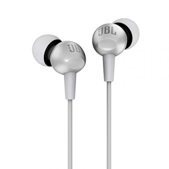 JBL C200SI Super Deep Bass in-Ear Premium Headphones with Mic (Gun Metal)