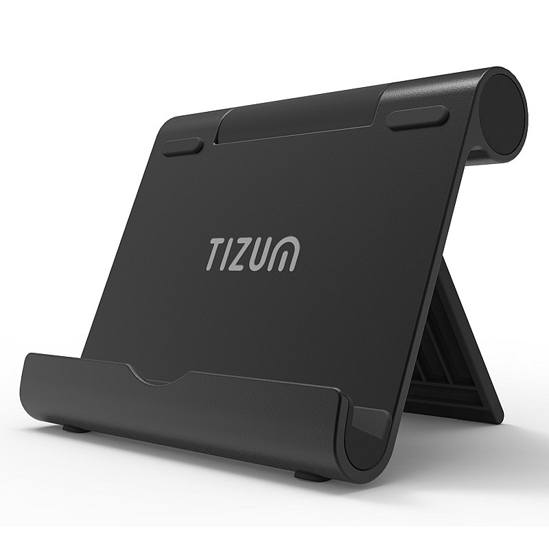 Tizum Anodized Aluminum Portable Stand for All Smartphones, iPhone X/8 Plus, Note 8, iPad, Tab & Kindle -