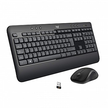 Logitech MK540 Wireless Keyboard and Mouse Combo for Windows, 2.4 GHz Wireless with Unifying USB-Receiver