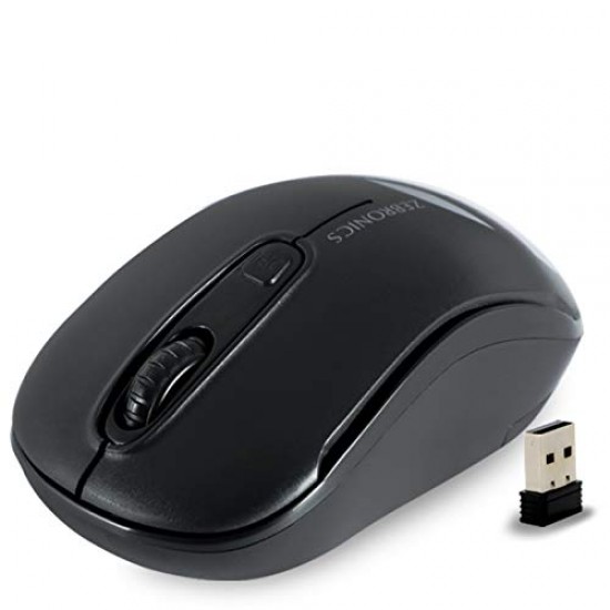 Zebronics Zeb-Dash USB Wireless Optical Mouse (Black)
