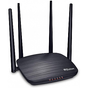 iBall Baton iB-WRD12EN 1200M Smart Dual Band Wireless AC Router Black