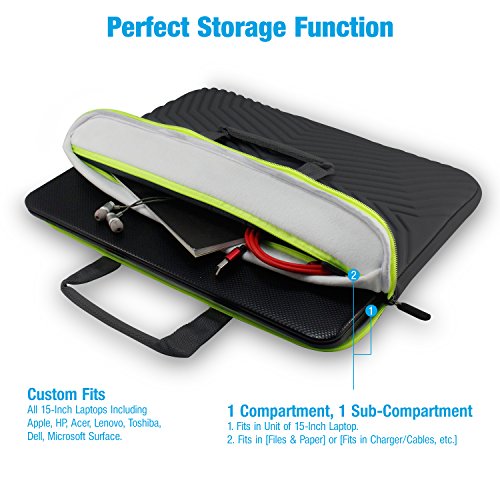 Tizum Laptop Bag Sleeve Case Cover for 15/15.6-Inch Laptop (Black) Tizum Laptop Bag Sleeve Case Cover for 15/15.6-Inch Laptop (Black)