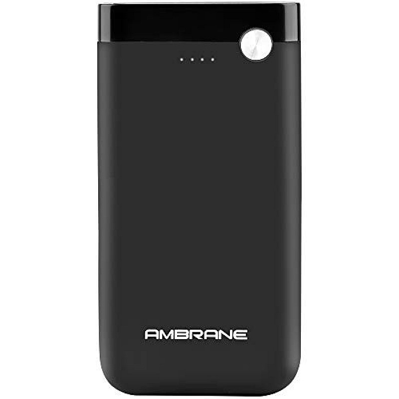 Ambrane PP-11 10000mAH Lithium Polymer Power Bank Black