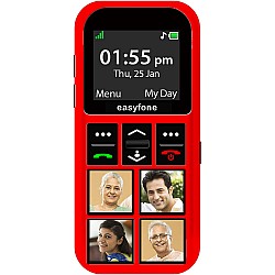 senior world Easyfone Star - Safety Device Cum Phone for Kids with SOS, GPS Tracking, Discreet Listening, Photo Dial, No Internet