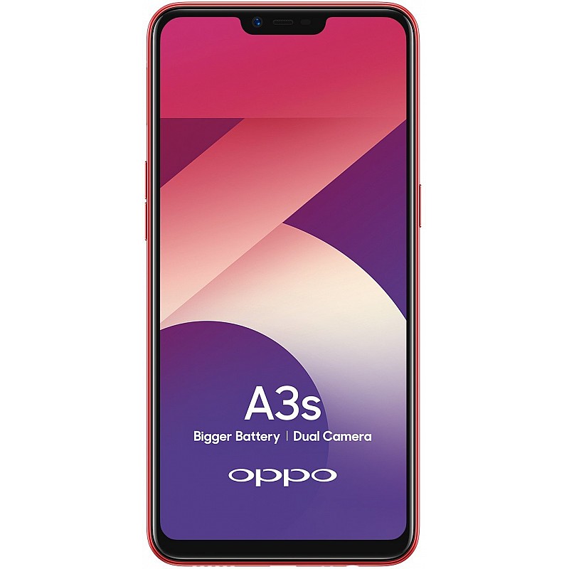 OPPO A3s Red, 2GB RAM, 16GB Storage Refurbished