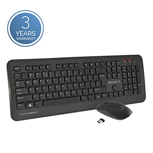 Amkette Wi-Key Plus 2.4 GHz USB Wireless Keyboard & Mouse Combo for PC, Laptop and Devices with USB Support (Grey/Black) Amkette Wi-Key Plus 2.4 GHz USB Wireless Keyboard & Mouse Combo for PC, Laptop and Devices with USB Support (Grey/Black)
