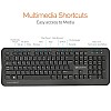 Amkette Wi-Key Plus 2.4 GHz USB Wireless Keyboard & Mouse Combo for PC, Laptop and Devices with USB Support (Grey/Black)