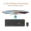 Amkette Wi-Key Plus 2.4 GHz USB Wireless Keyboard & Mouse Combo for PC, Laptop and Devices with USB Support (Grey/Black)