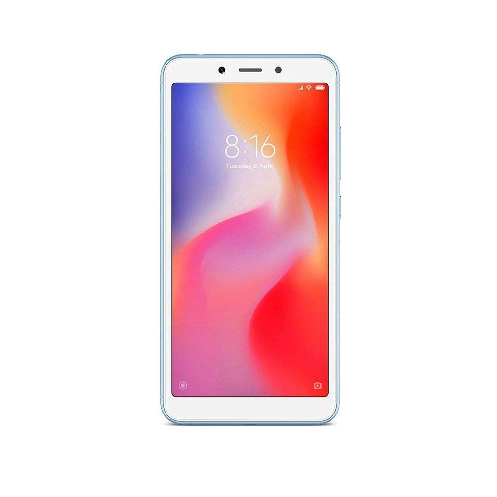 Xiaomi Redmi 6 (Blue, 3GB RAM, 64GB Storage) (refurbished)