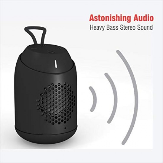 Pebble BassX Aqua IPX7 Waterproof Bluetooth Speaker with Heavy Bass 