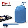 Pebble BassX Aqua IPX7 Waterproof Bluetooth Speaker with Heavy Bass (Blue) 