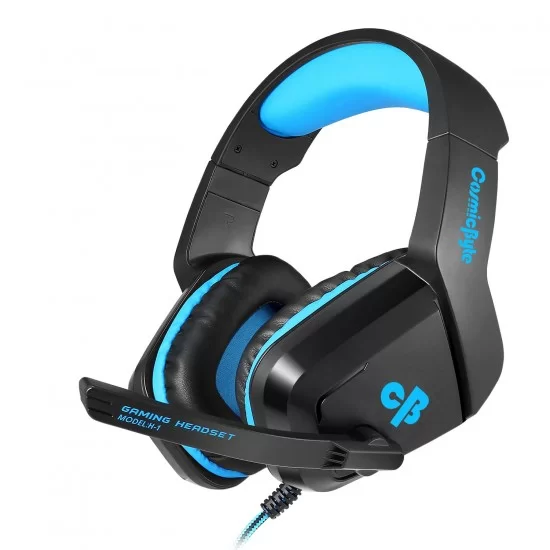 Cosmic Byte H1 Wired Over-Ear Gaming Headphone with Mic for PS5, PC, Laptops, Mobile, PS4, Xbox One Blue
