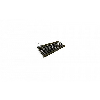 TVS-e Gold Bharat Wired Mechanical Keyboard with Long Hua Blue Switches with Full 104 Keys Layout (Connectivity - USB) (Black)