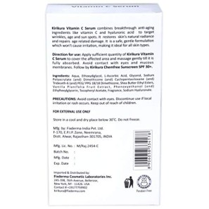 KIRIKURA Vitamin C 25% Vegan, Anti Ageing Serum with Ferulic Acid, Vitamin E 1.01 fl.oz. KIRIKURA Vitamin C 25% Vegan, Anti Ageing Serum with Ferulic Acid, Vitamin E 1.01 fl.oz.