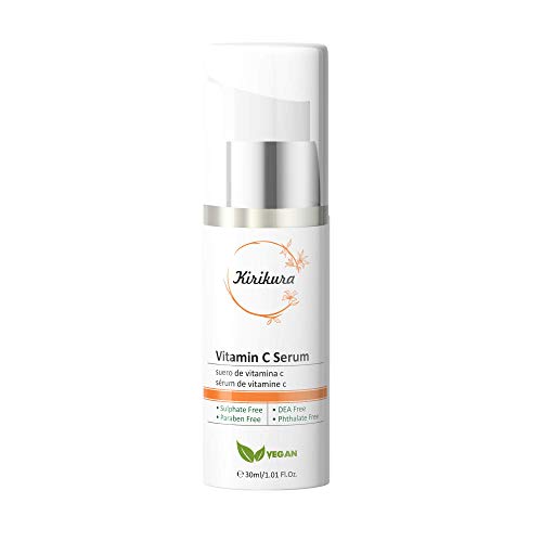 KIRIKURA Vitamin C 25% Vegan, Anti Ageing Serum with Ferulic Acid, Vitamin E 1.01 fl.oz. KIRIKURA Vitamin C 25% Vegan, Anti Ageing Serum with Ferulic Acid, Vitamin E 1.01 fl.oz.