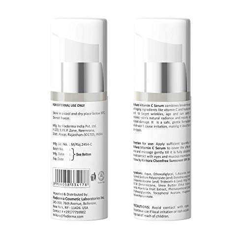 KIRIKURA Vitamin C 25% Vegan, Anti Ageing Serum with Ferulic Acid, Vitamin E 1.01 fl.oz. KIRIKURA Vitamin C 25% Vegan, Anti Ageing Serum with Ferulic Acid, Vitamin E 1.01 fl.oz.