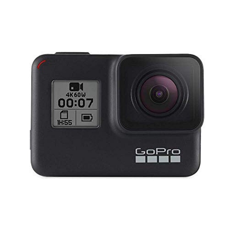 GoPro Hero 7 Black CHDHX-701-RW Action Camera with Dual Battery Charger- 