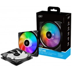 DEEPCOOL CF140 2 in 1 | MB Controlled 140 mm A-RGB LED Case Fan/Cooler  