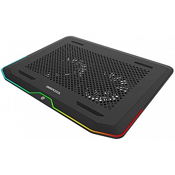 DEEPCOOL N80 RGB Gaming Notebook Laptop Cooler with RGB LED Lighting Compatible with 17.3 notebooks and Below DPN222N80RGB