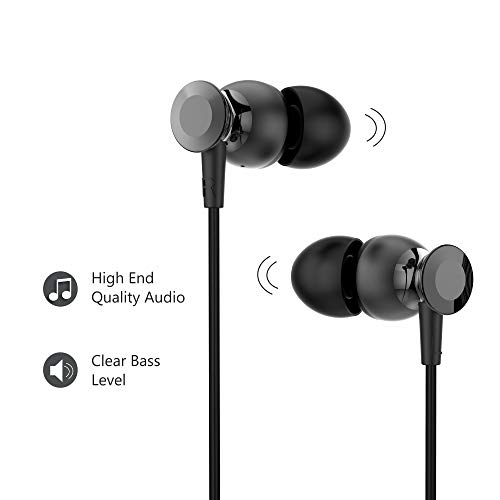 Ambrane EP-1100 in-Ear Extra Bass Headphones with Mic (Black) Ambrane EP-1100 in-Ear Extra Bass Headphones with Mic (Black)