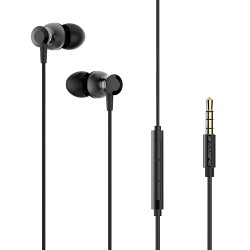 Ambrane EP-1100 in-Ear Extra Bass Headphones with Mic (Black)