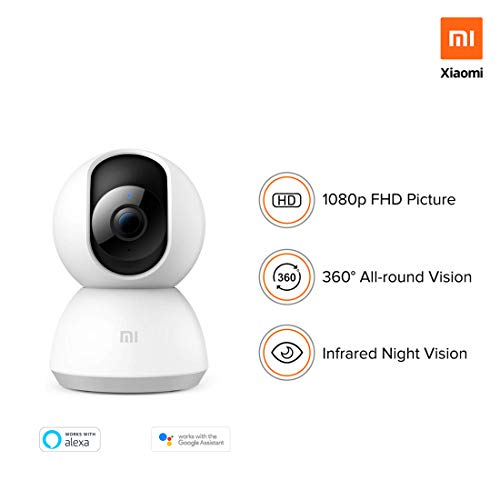 Mi 360° 1080p Full HD WiFi Smart Security Camera| 360° Viewing Area |Intruder Alert | Night Vision | Two-Way Audio |Inverted Installation Mi 360° 1080p Full HD WiFi Smart Security Camera| 360° Viewing Area |Intruder Alert | Night Vision | Two-Way Audio |Inverted Installation
