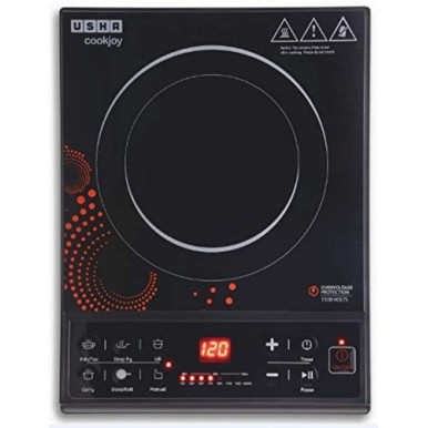 Usha Cook Joy-3616 1600-Watt Induction Cooktop Black