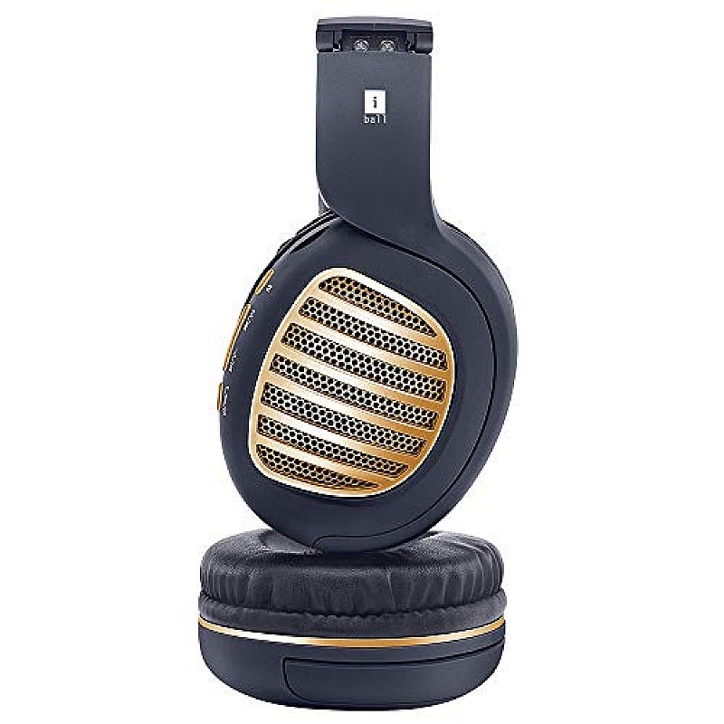 iBall Decibel BT01 Smart Headset (Black and Gold)