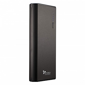 Syska 10000 mAh Lithium Ion L1002J Port100 Power Bank Black