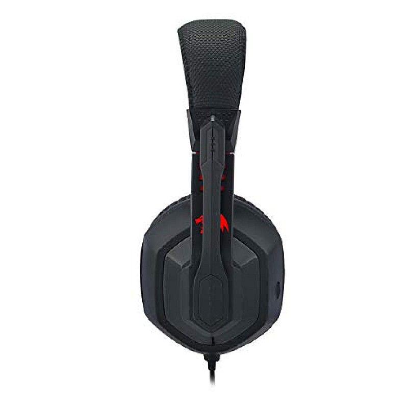 Redragon H120 Wired Over-Ear Gaming Headset with Microphone  (Black)