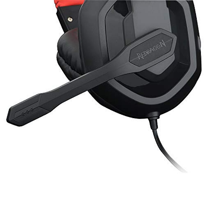 Redragon H120 Wired Over-Ear Gaming Headset with Microphone  (Black)