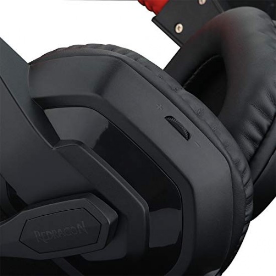 Redragon H120 Wired Over-Ear Gaming Headset with Microphone  (Black)