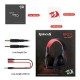 Redragon H120 Wired Over-Ear Gaming Headset with Microphone  (Black)