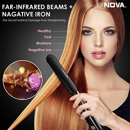 Nova Temperature Control Professional NHS 890 Hair Straightener (Black) Nova Temperature Control Professional NHS 890 Hair Straightener (Black)