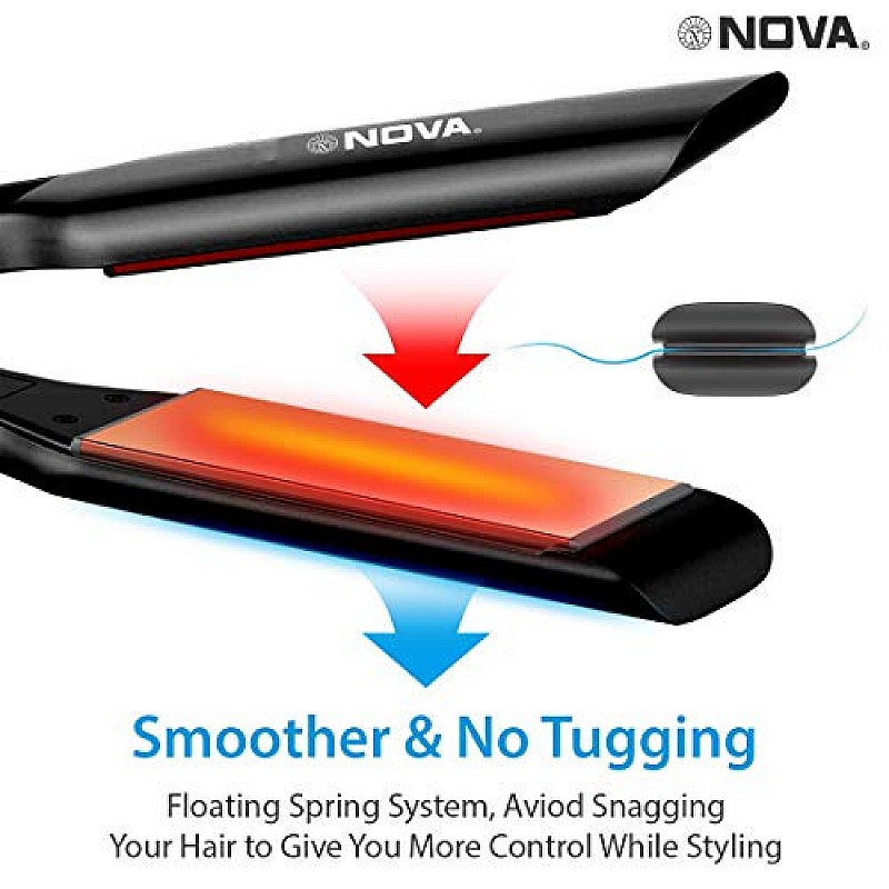 Nova Temperature Control Professional NHS 890 Hair Straightener (Black)