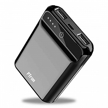 PTron Dynamo 10000mAh Li-Polymer Power Bank, BIS Certified, Ultra-Compact, 2.4A Fast Charging