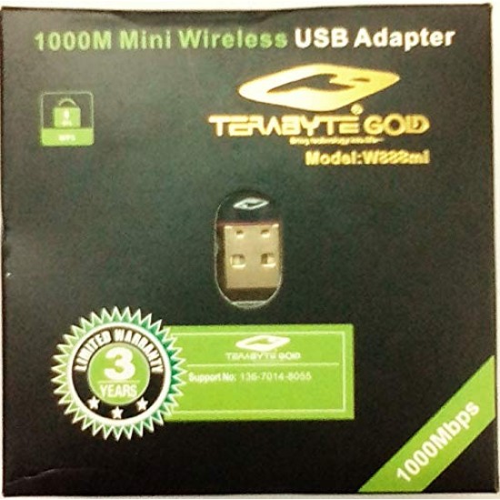 TERABYTE Gold Model:W888Mi (1000mbps Mini Wireless USB Adapter) Pack of 2