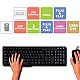 Zebronics Wired Keyboard and Mouse Combo with 104 Keys and a USB Mouse with 1200 DPI JUDWAA 750