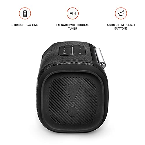 JBL Tuner by HarmanPortable Bluetooth Speaker with FM Radio, 8 Hours Playtime (Black) JBL Tuner by HarmanPortable Bluetooth Speaker with FM Radio, 8 Hours Playtime (Black)