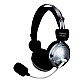 Quantum USB Headphone with Mic (Silver/Black)