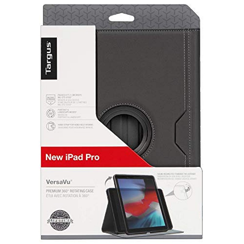 Targus VersaVu Classic 360-Degree Rotating Case and Stand for 12.9-Inch iPad Pro (3rd gen), Black (THZ775GL)