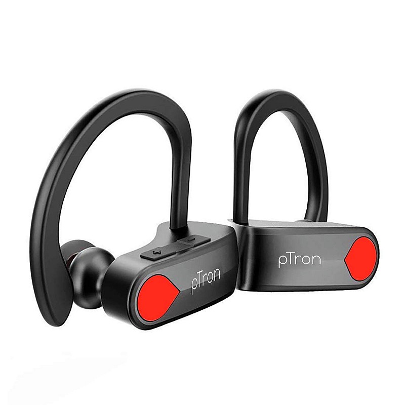 pTron Twins Pro in-Ear True Wireless Bluetooth Headphones (TWS) with Mic - (Black)