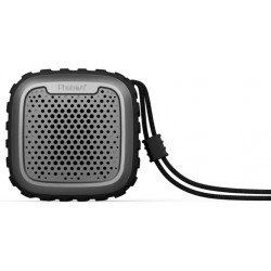 Photron P10 Wash IPX5 Waterproof Shockproof Wireless 10W RMS Super Bass Mini Metal Aluminium Alloy Portable Bluetooth Speaker with Mic (Black)