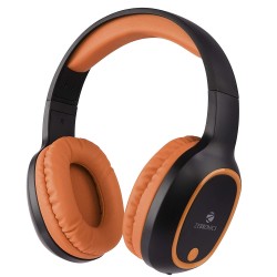 Zebronics Zeb-Thunder Wireless BT Headphone Comes with 40mm Drivers, AUX Connectivity (Brown)